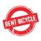 Rent Bicycle rubber stamp