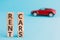 rent cars wooden cubes letters red toy car