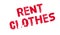 Rent Clothes rubber stamp