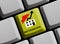 Rent cover german - Symbol on computer keyboard - 3D illustration