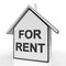 For Rent House Means Property Tenancy Or Lease