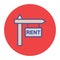 For rent Isolated Vector icon which can easily modify or edit