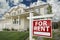 For Rent Real Estate Sign in Front of House