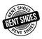 Rent Shoes rubber stamp