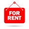 For rent sign