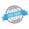 For rent stamp illustration