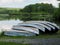 Rental Boats on Shore of Mountain Lake