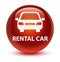 Rental car glassy brown round button