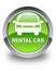 Rental car glossy green round button