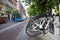 Rental of electric bicycles in city