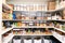 reorganized pantry with clearly labeled food and organized shelves