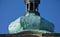 Repair of the church tower bell tower. The roof is covered with PVC diffusion foil against water. a sheet metal lining will be ins