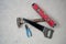 repair concept, repair tools, hammer, hand saw, pliers, construction level