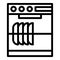 Repair dishwasher home icon, outline style