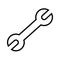 Repair icon. Wrench icon. Settings icon isolated.