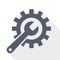 Repair, industry, service concept flat design vector icon