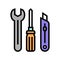 repair mens leisure color icon vector illustration