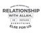 When we repair our relationship with Allah, He repairs everything else for us