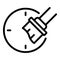 Repair paint watch icon, outline style