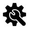 Repair setting vector glyph flat icon