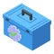 Repair tool box icon isometric vector. Toolbox kit