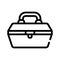 Repair tool case line icon vector illustration