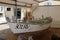 Repair works Rovinj-Rovigno batana flatbottom boat