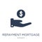 Repayment mortgage icon. Trendy flat vector Repayment mortgage i