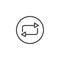 Repeat button line icon