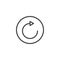 Repeat button line icon