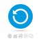 Repeat icon. Refresh symbol. Loop sign.