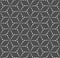 Repeat Vintage Graphic Hex, Grid Pattern. Continuous Black Vector Polygon Swatch Texture. Repetitive Monochrome Symmetrical,