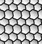 Repeatable seamless pattern with tilted, overlapping hexagons. G