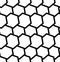 Repeatable seamless pattern with tilted, overlapping hexagons. G