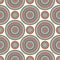 Repeated circles ornamental wallpaper. Seamless pattern with pastel colors round vortexes.