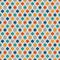 Repeated diamonds and lines background. Geometric motif. Seamless surface pattern with bright colors rhombuses ornament.