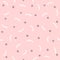 Repeated round spots and curved short lines. Abstract seamless pattern for girls.