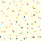 Repeated rounded spots in pastel colors. Polka dot pattern. Seamless printing.