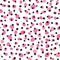 Repeated rounded spots. Polka dot pattern. Seamless print. Vector illustration.