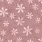 Repeated silhouettes and contours of flowers. Floral seamless pattern for women.