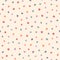 Repeated small cute flowers. Simple floral seamless pattern. Endless feminine print.