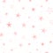 Repeated stars and round dots. Cute seamless pattern for girls. Endless girlish print.