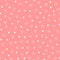 Repeated white stars and circles on pink background. Cute seamless pattern.