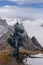 Repeaters with powerful Radio Antennas and Radars for Telecommunications at Zugspitze Mountains, Bavaria, Germany