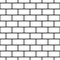 Repeating black and white vector brick pattern