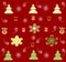 Repeating Christmas background illustration