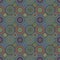 Repeating circle mosaic pattern - vector background