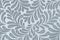 Repeating leaf pattern. Wallpaper. Gray on white