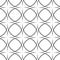 Repeating monochromatic vector curved pattern