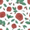 Repeating pattern with roses